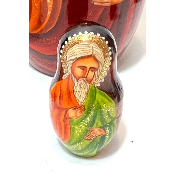 Our Lady of Kazan Russian Matryoshka Orthodox Religious Icons 7 Nesting Dolls - Picture 12 of 16